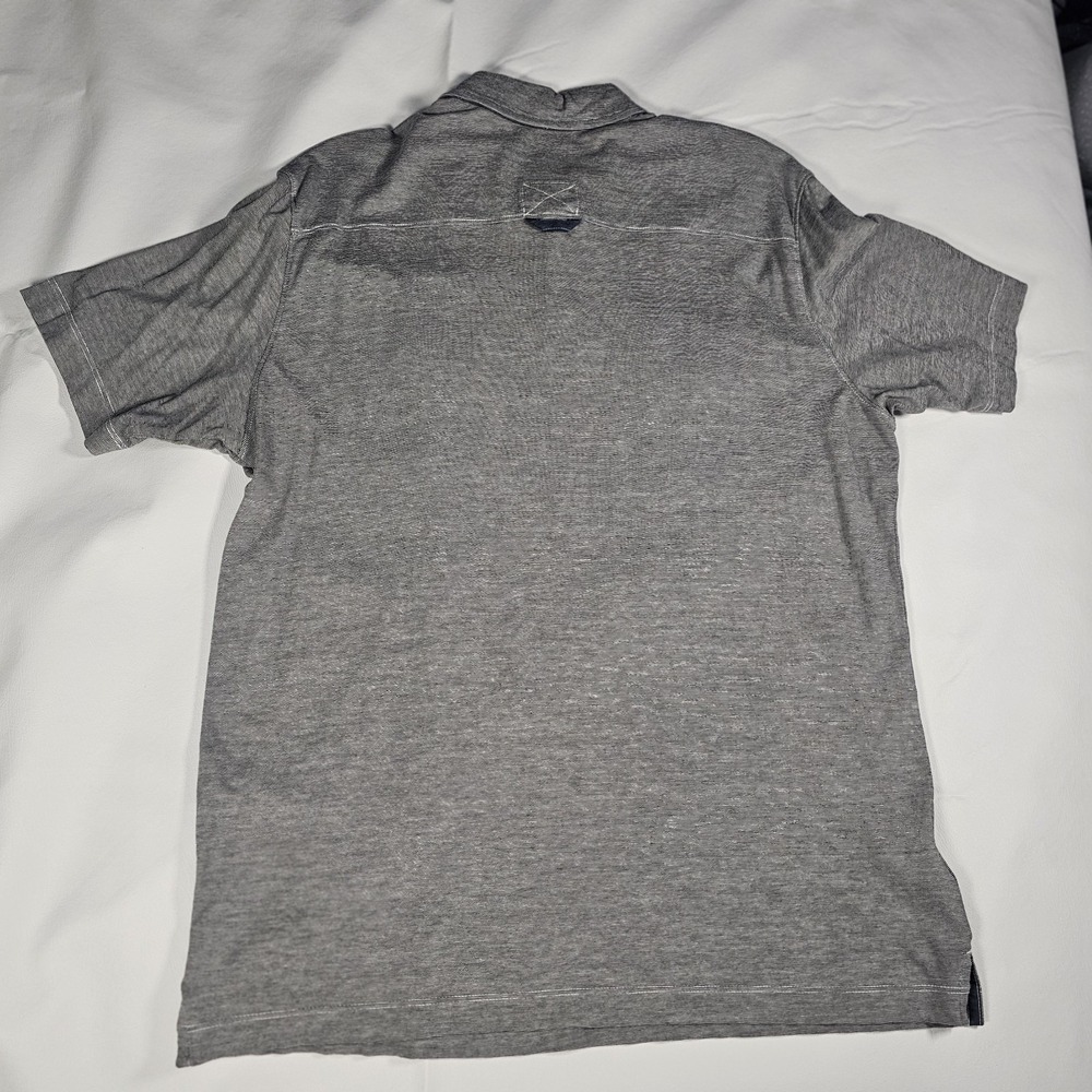 Tommy Bahama Jeans Island Modern Fit Polo Shirt Men Medium Gray Pima Cotton - Picture 9 of 10